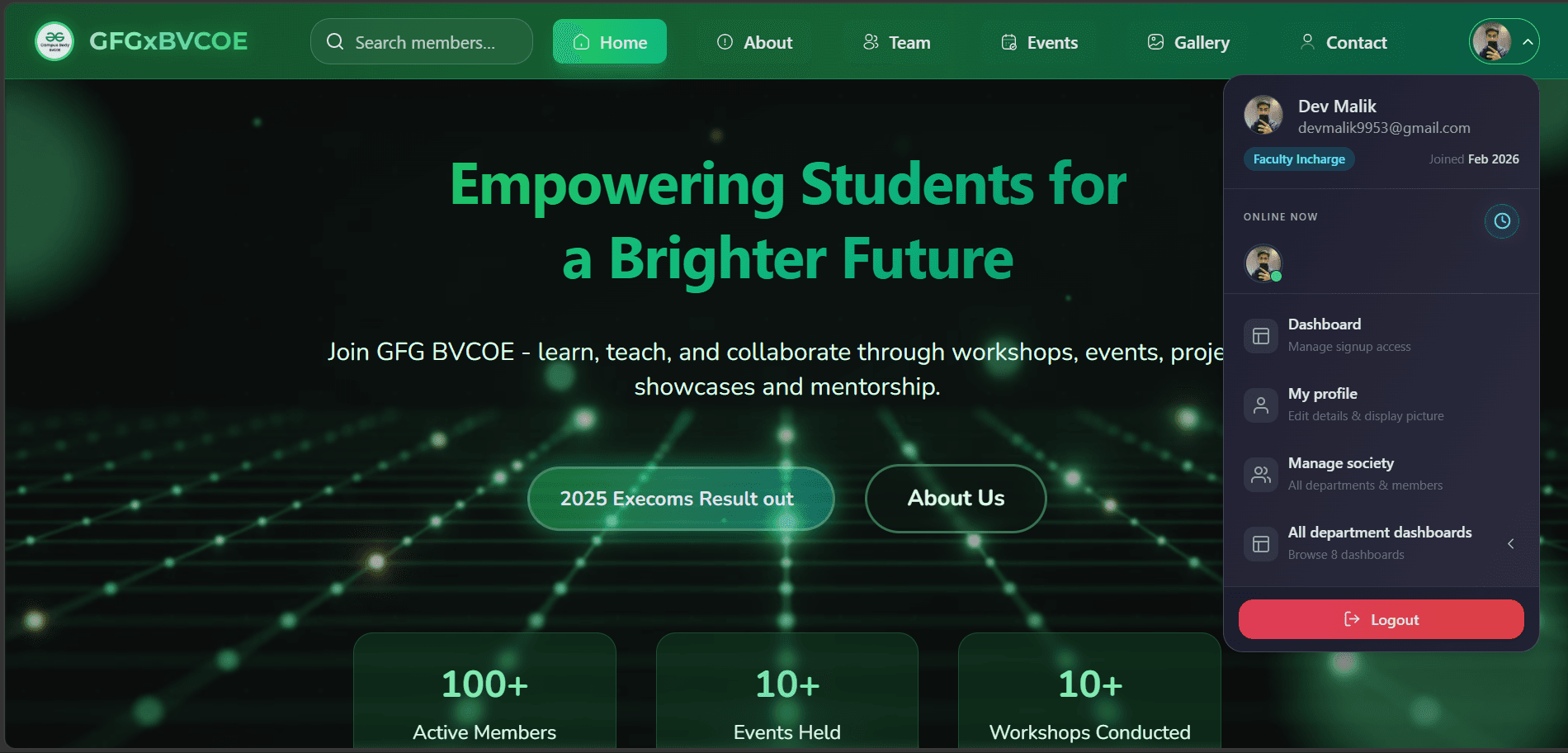 GFG BVCOE Official Platform