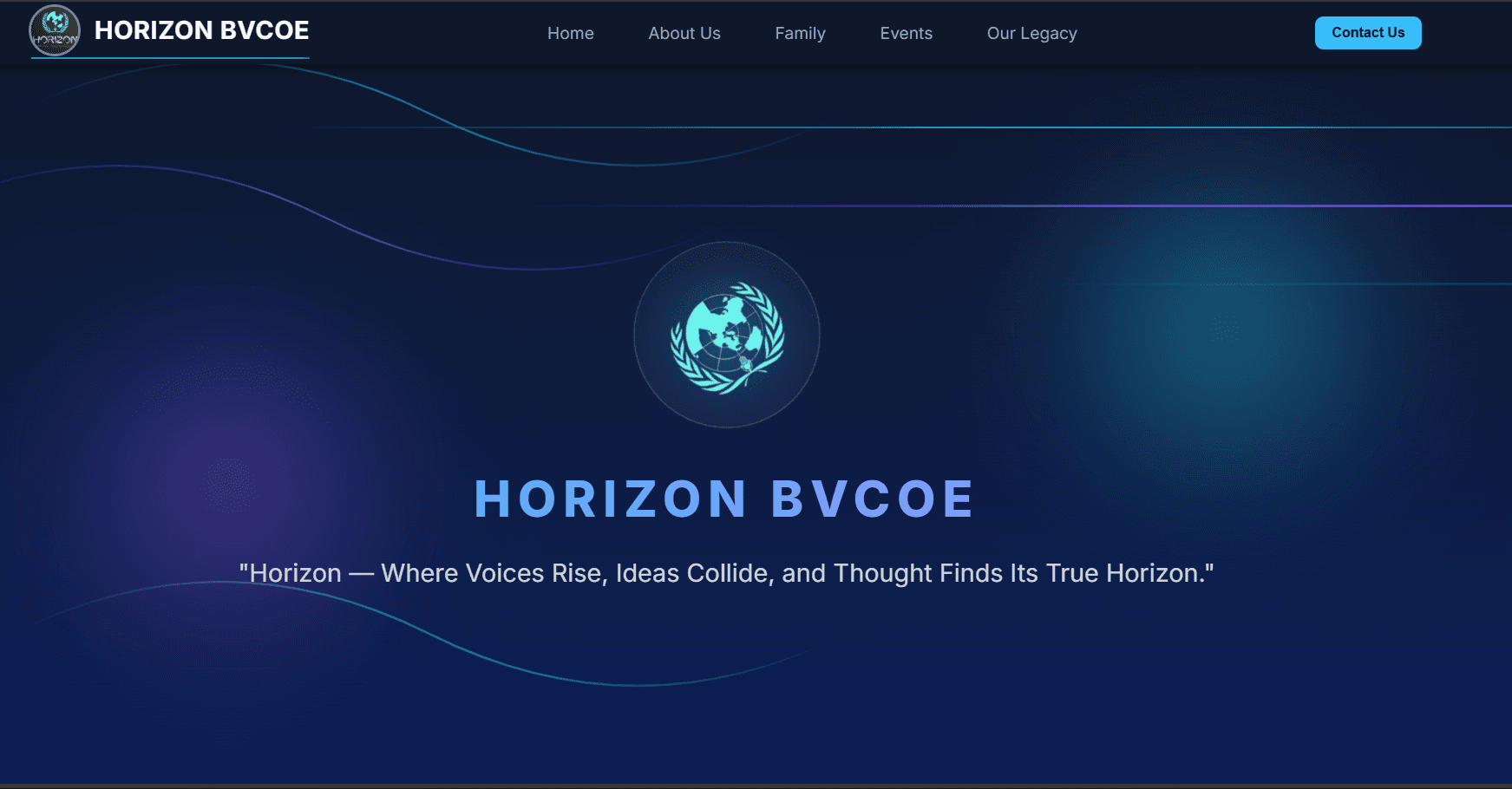 Horizon Society Website (BVCOE)